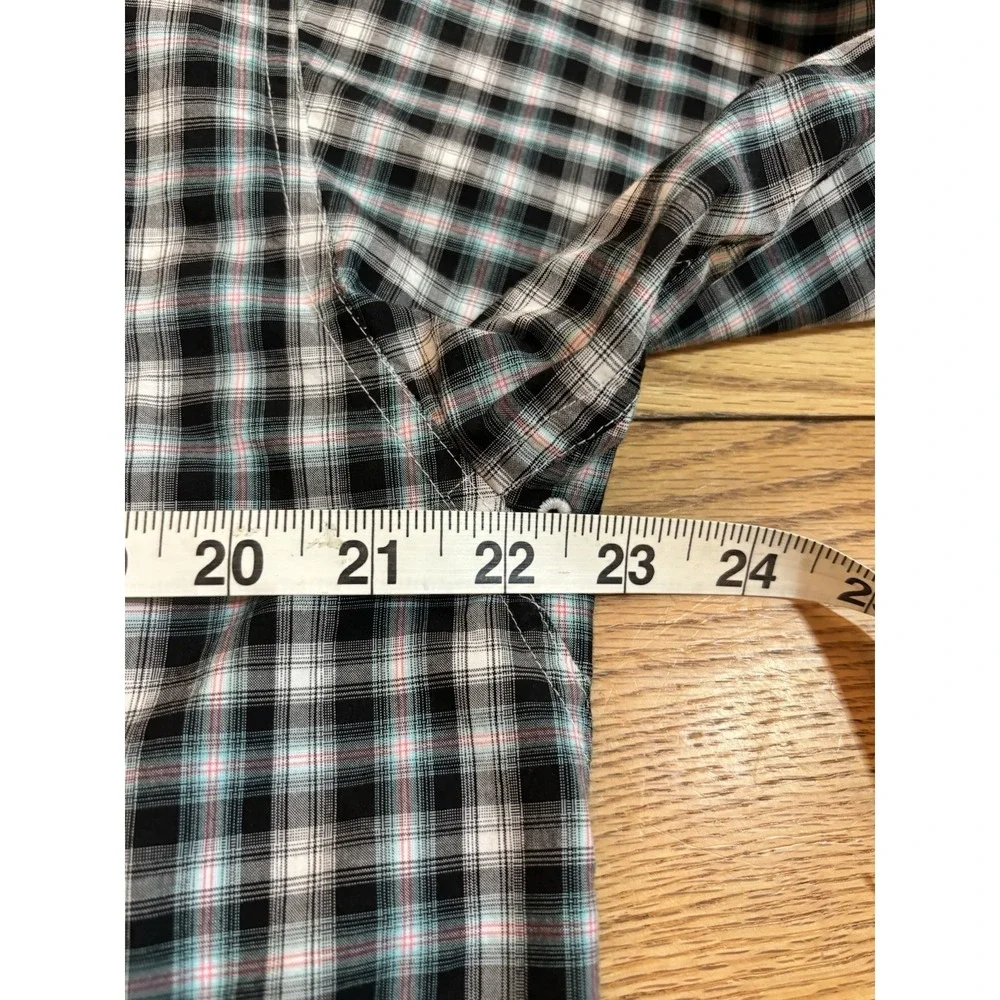 Ariat Pro Series Button Down Shirt Long Sleeve Plaid Cowboy Western Wear Mens M - Picture 7 of 11